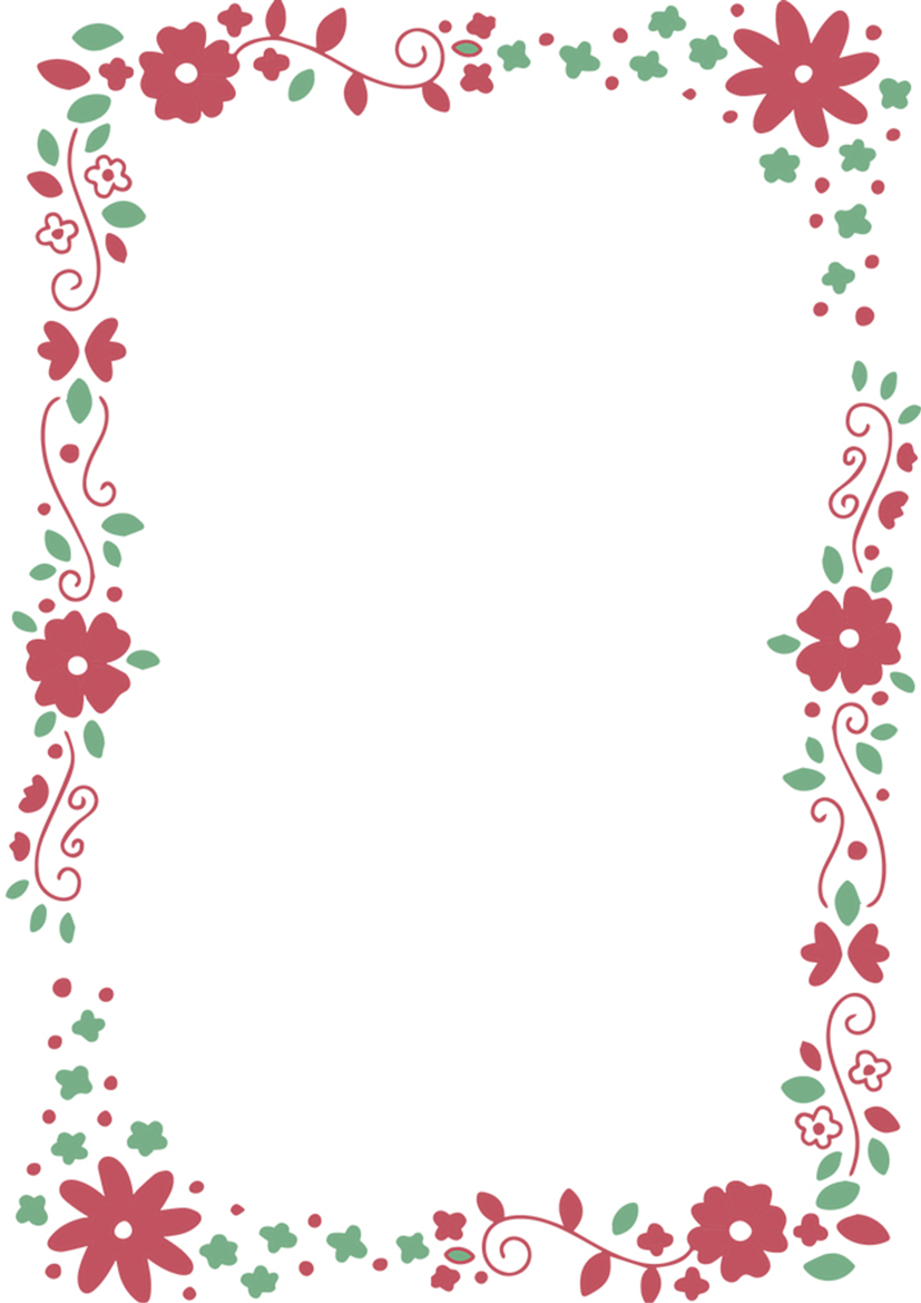 WORD of Red and Green Flowers Letter.docx | WPS Free Templates